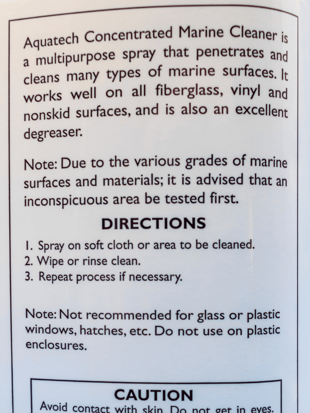 Concentrated Marine Cleaner