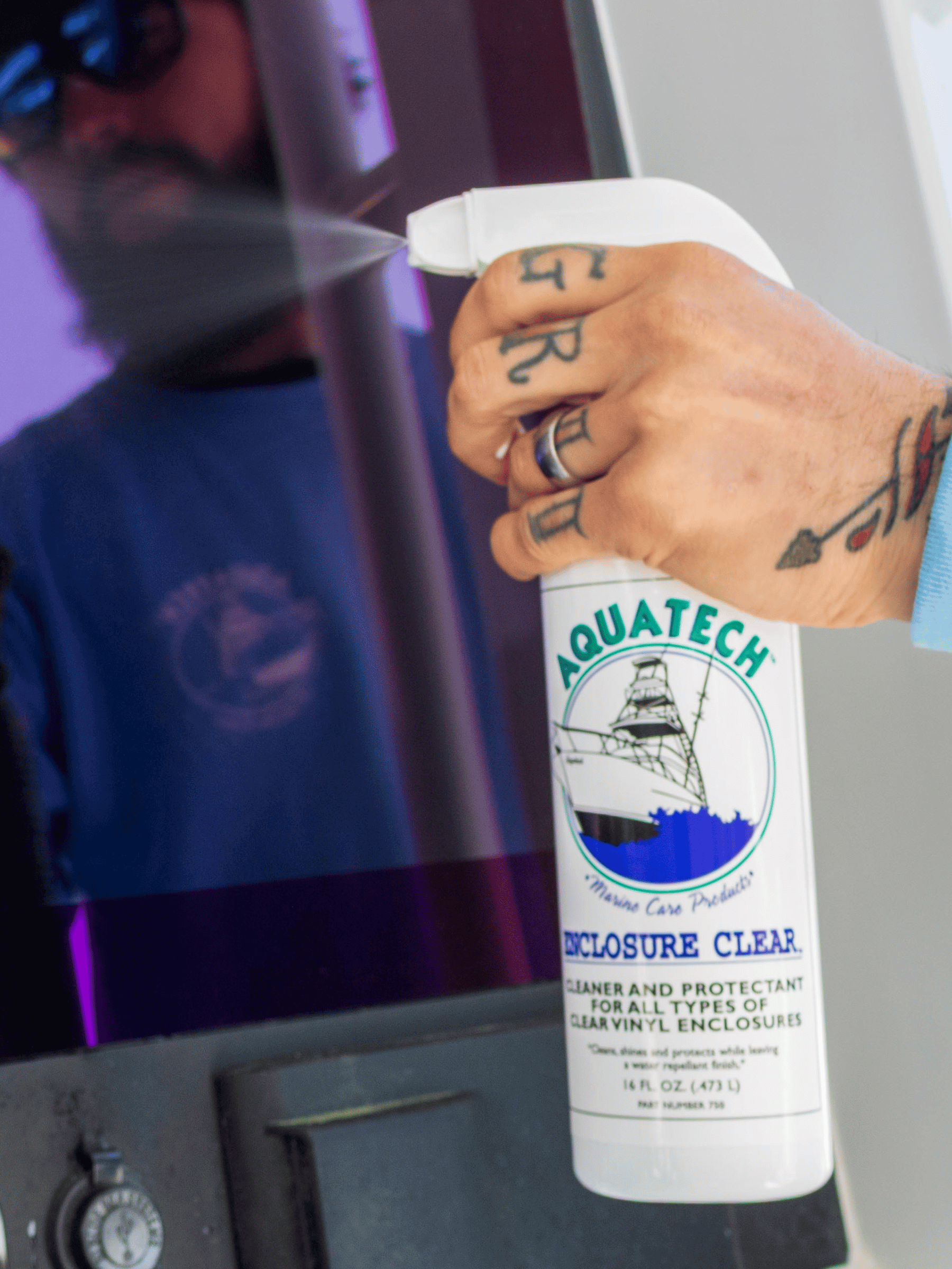 Enclosure Clear Cleaner & Protectant for Marine Vinyl